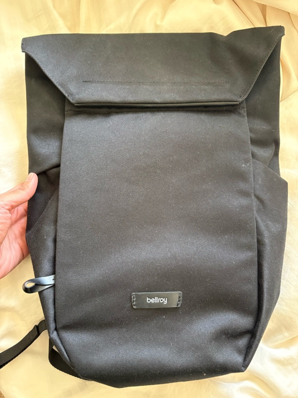 Bellroy Melbourne Black Men's Roll-Top compact Backpack